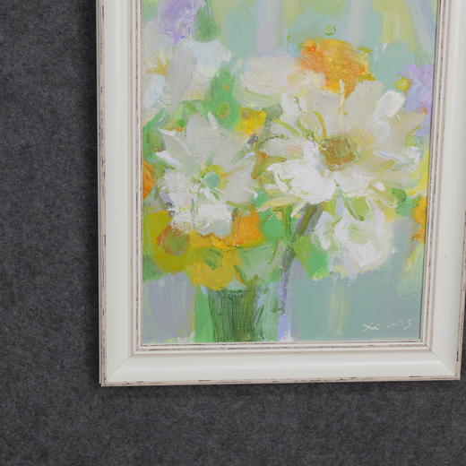 张西《雏菊》油画39CM*29CM 手绘油画布雅致小品【YH0051】 商品图7
