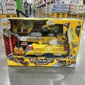 山姆同款小演员竞速起重机工程车套装吊车男孩儿童玩具