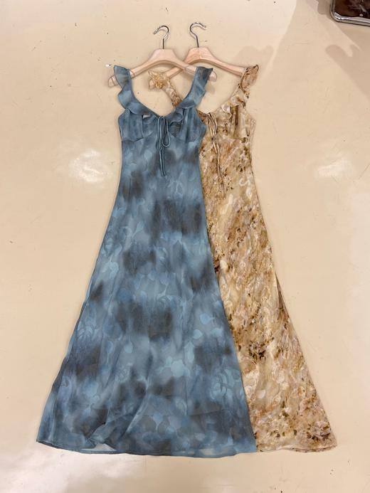 【门店同款】ENJOY春季“绮梦繁花”荷叶边晕染长裙 161907607 商品图9