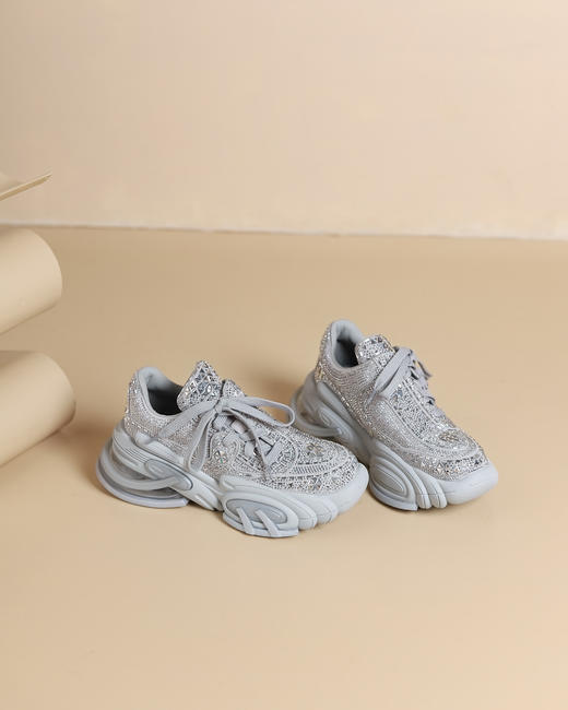 westory2024年秋季新款超轻厚底系带舒适透气老爹鞋W24CM75181 商品图1