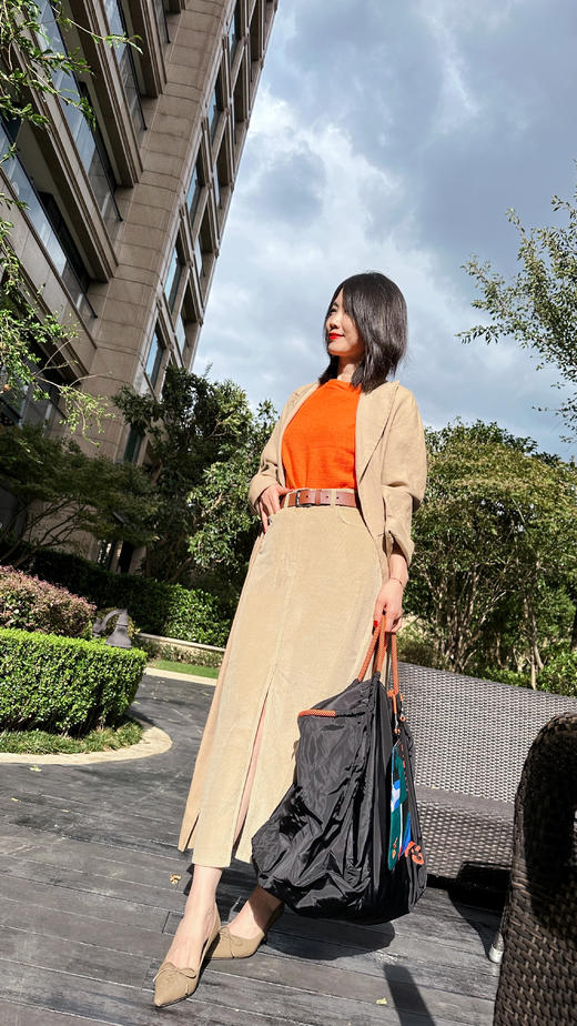 westory秋季新款纯色小尖头细高跟舒适优雅单鞋W24CE74861 商品图5