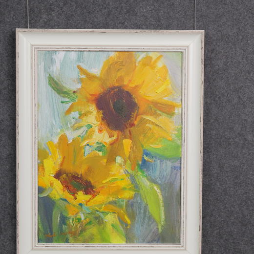 张西《向阳而生》油画39CM*29CM 手绘油画布雅致小品【YH0052】 商品图6