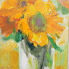 张西《向日葵》油画39CM*29CM 手绘油画布雅致小品【YH0047】 商品缩略图3
