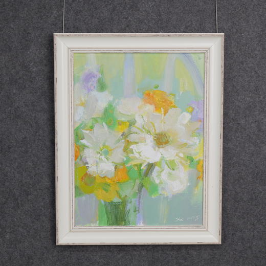 张西《雏菊》油画39CM*29CM 手绘油画布雅致小品【YH0051】 商品图5