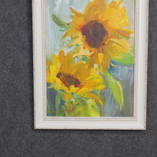 张西《向阳而生》油画39CM*29CM 手绘油画布雅致小品【YH0052】 商品图7