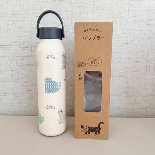日本kusuguru猫咪直筒保温杯 500ml 商品图5