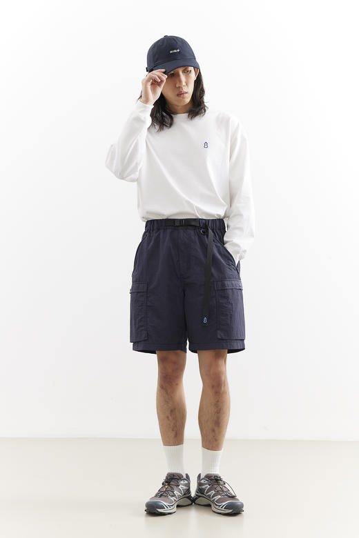 吃茶去chichaqu25户外运动卡扣短裤山系夏季机能休闲宽松男女百搭 商品图3