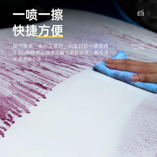 车仆铁粉清洗剂轮毂汽车漆面铁粉去除剂柏油清洁剂清除剂除锈祛除 商品图4