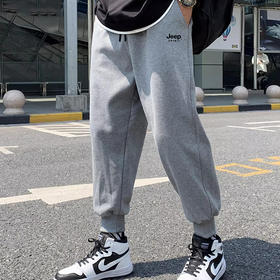 甄选 | 可溯源防伪码！【吉普卫裤9995】休闲百搭宽松长裤 时尚潮流束脚运动裤