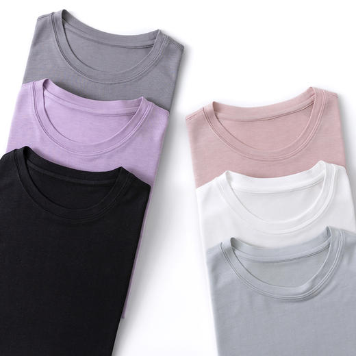 【高品质私服】【醋酸纤维圆领短袖T恤】水柔工艺，透气清爽，利落有型，上身有骨感不软塌YS88064-CC 商品图4