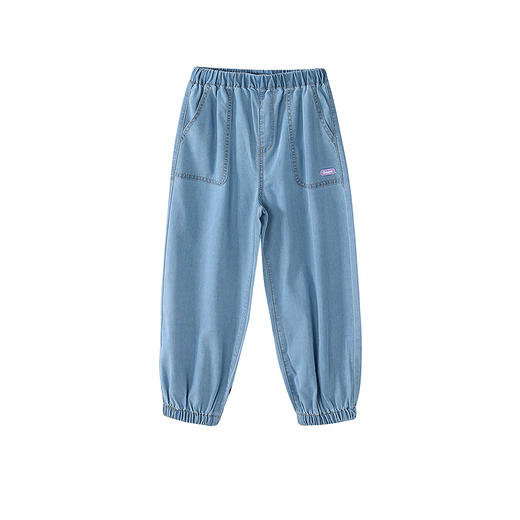 笛莎Deesha 童装女童裤子2025夏新款女童休闲束脚牛仔裤 商品图4