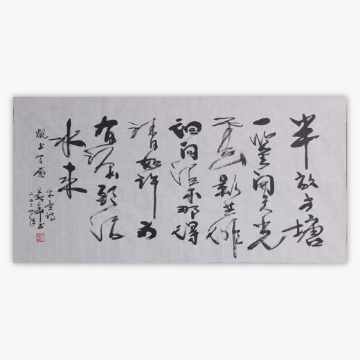 苏华《观书有感》书法69CM*137CM约8.5平尺手写宣纸作品【SF0724】 商品图0