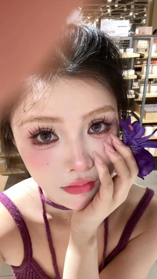 <月抛中直径>-Yeelens月抛-幻紫天鹅绒-14.2mm【月抛 0-800度 不含525/575】 商品图5