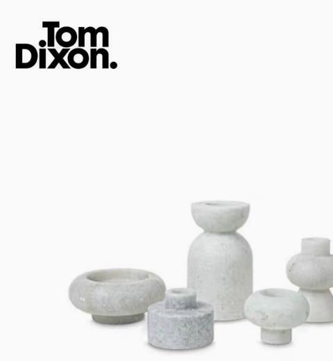 TomDixon进口大理石烛台套装书档家居客厅轻奢高级感创意摆件rock 商品图0