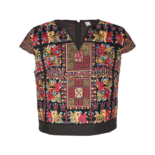 开唐刺绣短款上衣 | 杨老师同款 | 圆领 V领 | 经典款 商品图4