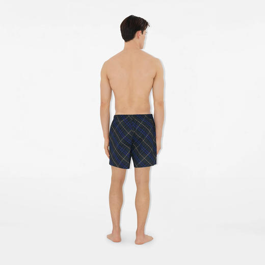 BURBERRY 巴宝莉 男士尼龙斜纹抽绳泳裤 格子 8101885 C1852 商品图3