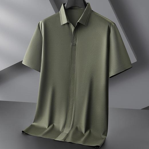 【冰丝】【DPF】大依优型大码封口款短袖POLO衫肥佬时尚运动休闲冰丝半袖体恤夏季男士加肥加大码 商品图2