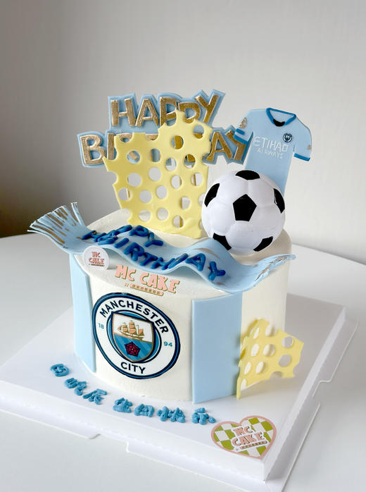 足球|曼城队足球蛋糕 商品图1