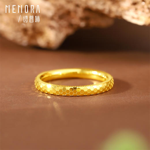【积分抵值】高光系列黄金戒指简约足金戒指女士礼物MEMORA诗普琳LR444411 商品图3