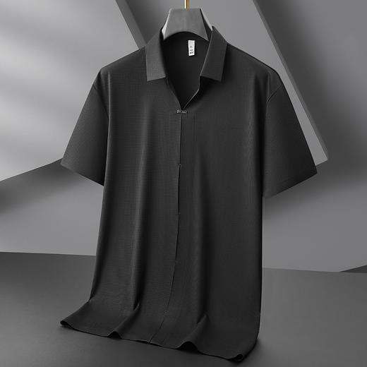 【封口款】【DDP】大依优型大码套头短袖衬衫半袖衬衣男士冰丝凉感夏装胖子时尚休闲上衣 商品图2