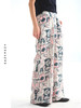 巴塞罗那的夏天亚麻印花阔腿裤 商品缩略图1