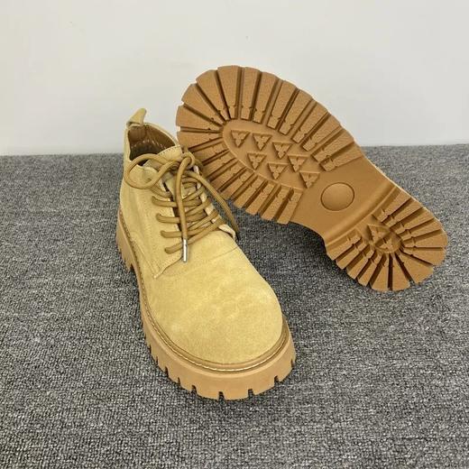 中帮大头德比鞋 反绒皮米奇德比 实打实增高5cm 商品图3