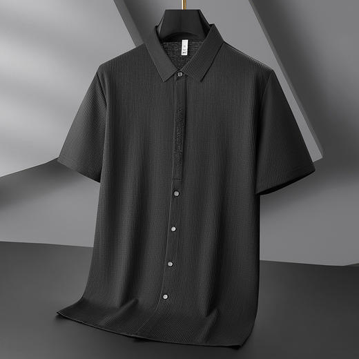 【DDP】大依优型大码休闲短袖衬衫男大码夏季薄款褂子胖子宽松加大号棉质半袖 商品图1