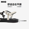 MIO米奥女鞋法式蝴蝶结T字带罗马鞋珍珠平底方头凉鞋M253131940 商品缩略图4