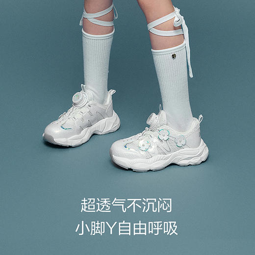 笛莎Deesha 女童童鞋2025夏新款时尚低帮运动鞋 商品图4