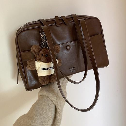 【复古大气，百搭时尚】巴赫站台枕头包包 女式新款复古 上班通勤手提大包-QQ 商品图0