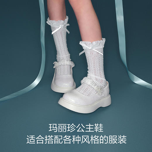 笛莎Deesha 女童童鞋2025夏新款时尚浅口低帮皮鞋 商品图4