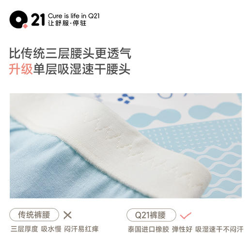 【小海绵5A抑菌】Q21好朋友儿童印花小海绵净化裤吸湿排汗3条装 商品图3