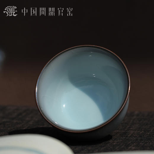 问鼎官窑北官月白端合杯（缺货） 商品图1