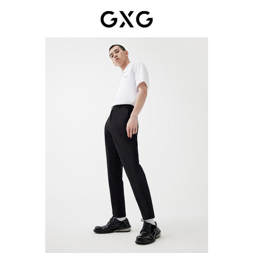 GXG男装春季热卖浪漫格调系列黑色九分西装裤 商品图1