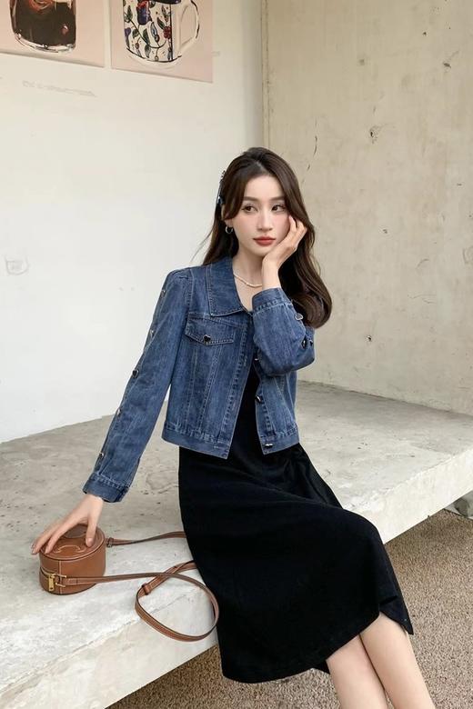 L.Fleuri 吊带裙牛仔外套两件套 17773 商品图0