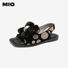 MIO米奥法式凉鞋女休闲魔术贴波点复古时装外穿凉拖M253131945 商品缩略图0