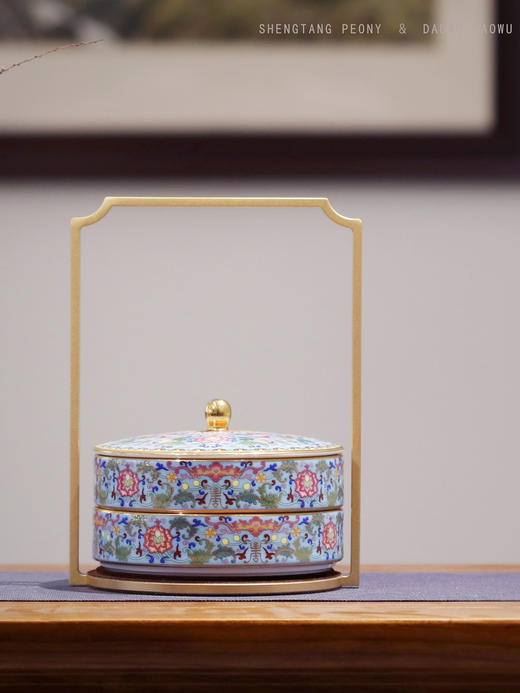 盛唐牡丹X大道造物| 中国盒子· 四喜-蓝色[特价品] 商品图0