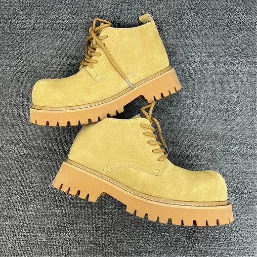 中帮大头德比鞋 反绒皮米奇德比 实打实增高5cm 商品图5