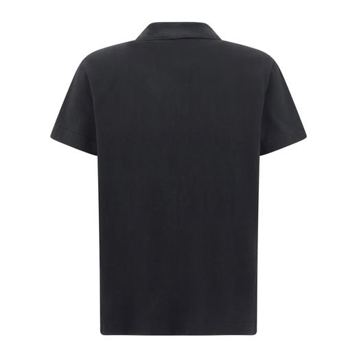 BURBERRY 巴宝莉 男士马术骑士徽标刺绣棉质短袖 Polo 衫 黑色 8107448 A1189 商品图1