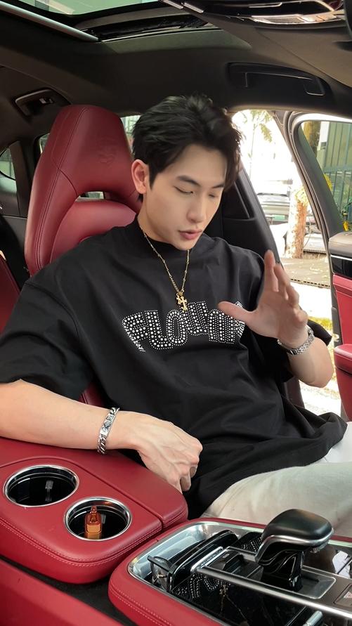 9672夏季新款时尚个性潮牌撞色字母珠子圆领短袖T恤小众设计百搭上衣 商品图0