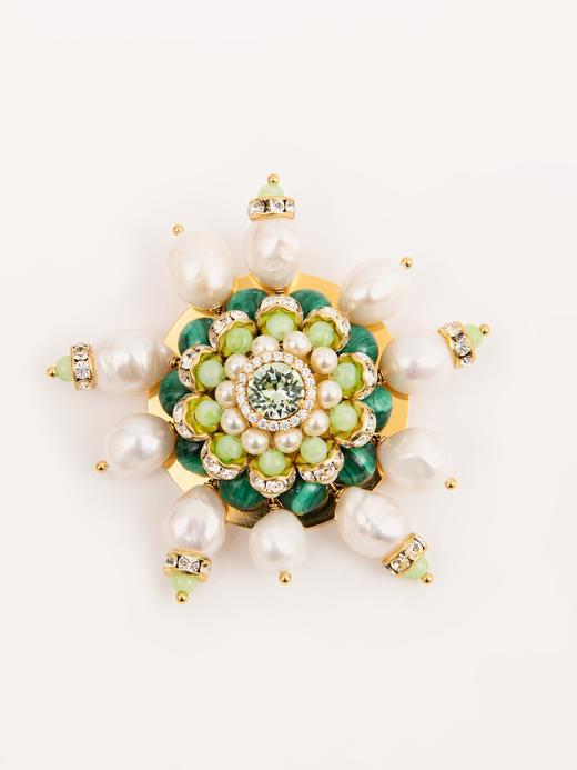 Chabaux GARDEN OF MORVI系列胸针 - 蓝色/绿色/粉色/黑白 商品图6