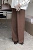 ESTELLICA 咖色质感厚实长裤 17764 商品缩略图0