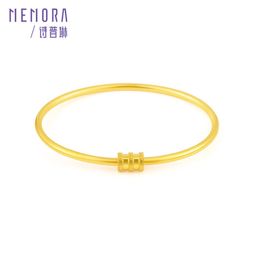 【热卖臻品】黄金小蛮腰手镯 简约百搭足金镯子送女友首饰礼物【按克计价黄金1】MEMORA诗普琳GW234201 商品图4