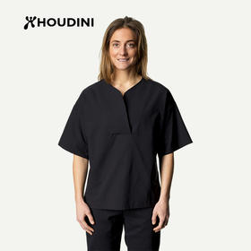 HOUDINI胡丁尼 Cosmo Top都市 女户外吸湿快干翻领衬衫短袖T恤