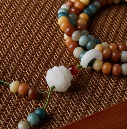 普陀山书院 菩提手串 祈福手串  菩提108珠买  一送一（送福慧卷轴） 商品图5