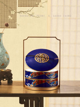 盛唐牡丹X大道造物| 中国盒子·鸿运锦鲤-蓝色[特价品]