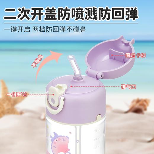 【特惠7折】膳魔师Tritan吸管水杯海洋总动员系列儿童水杯430ml（紫色） 商品图2