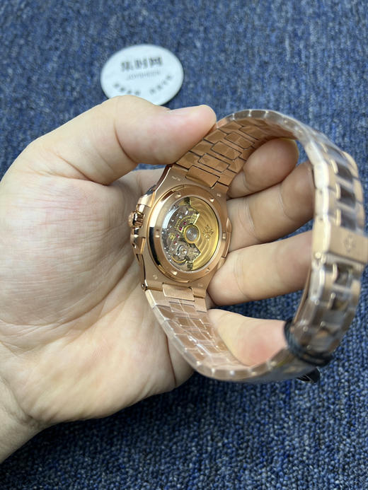 PP百达翡丽鹦鹉螺系列 v4升级版 超薄男士机械腕表5711 全玫金鹦鹉螺 商品图5