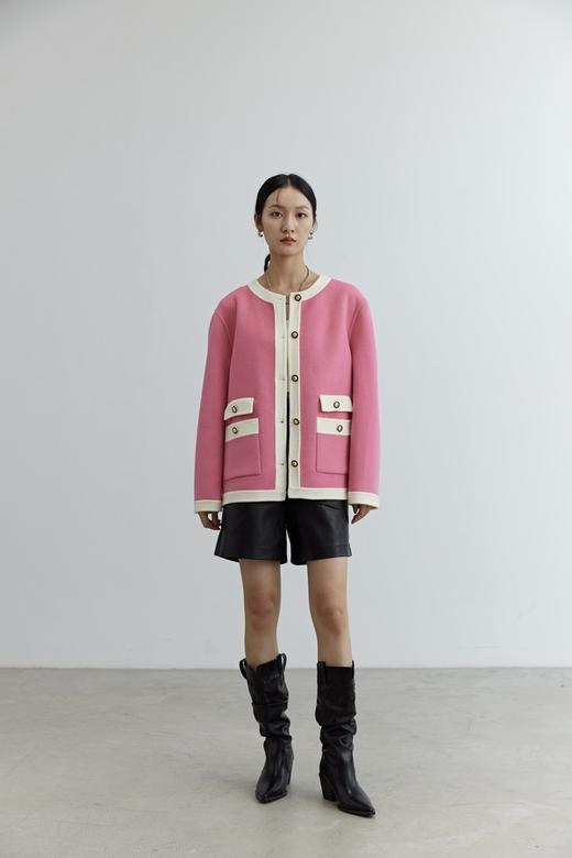 ELLA JADE 粉白撞色小香风高级感外套 17786 商品图3
