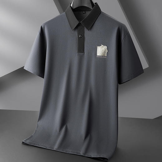 【DPF】大依优型大码短袖POLO衫潮流男加肥大码夏季薄款保罗上衣肥佬休闲半袖体恤 商品图2